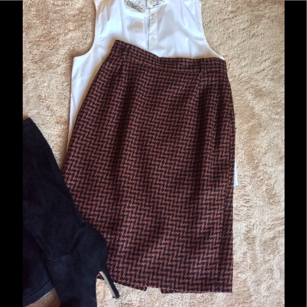 Vintage Madeleine Houndstooth Skirt
